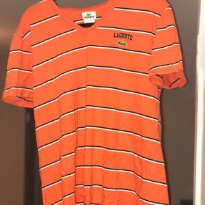 Lacoste Orange V-Neck - Size 6
